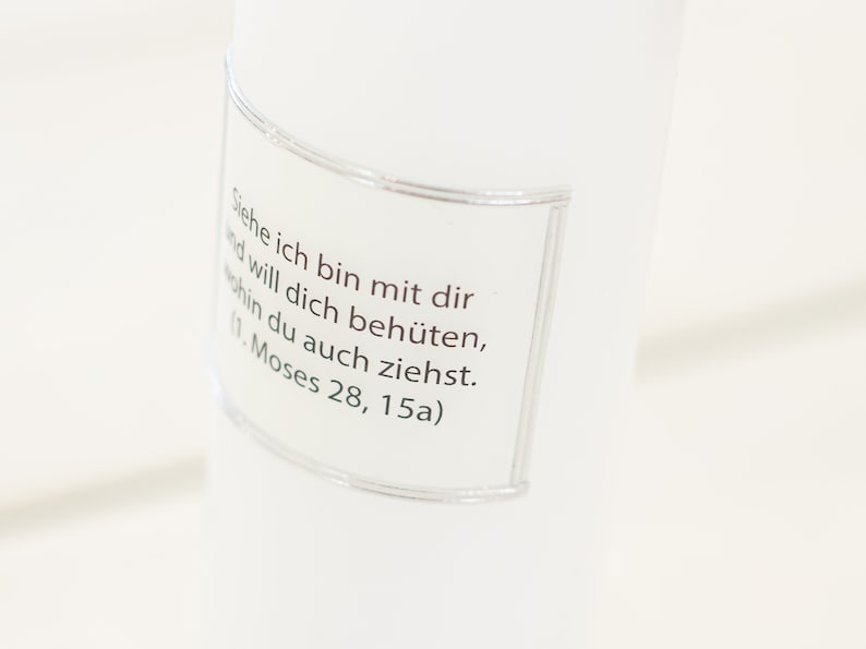 Spruch DRUCK auf Deiner individuellen, glatten Kerze 17022 Bild 3