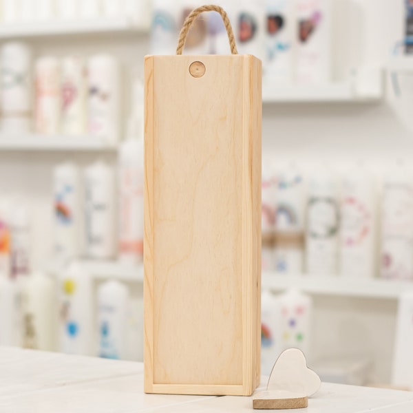 Aufbewahrungsbox HOLZ für Ihre Kerze 17644