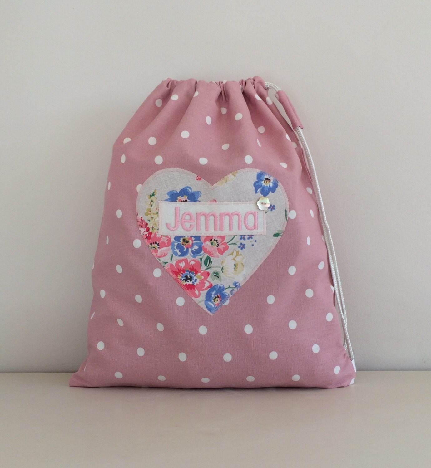 cath kidston ballerina drawstring bag