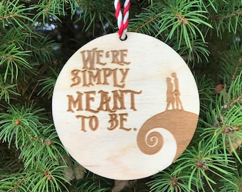 Adorno navideño de Jack y Sally Wood: Pesadilla antes de Navidad