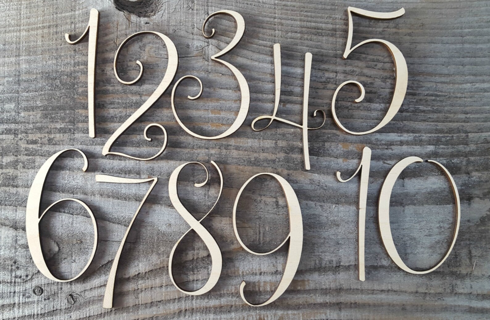 Wedding Table Numbers Rustic Wood Block Table Number Gold Etsy