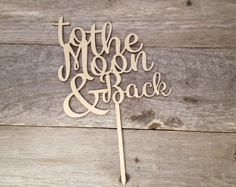 Adorno para tarta "To the Moon and Back": Decoración para bodas