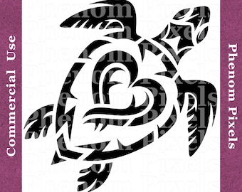 Sea Turtle Damask Deco - Commercial Use - png and Vector Formats svg eps ai - Digital Download - Print Cut Engrave Carve CNC