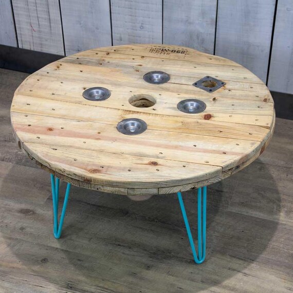 Bespoke Handmade Cable Drum Coffee Table Cable Drum Table