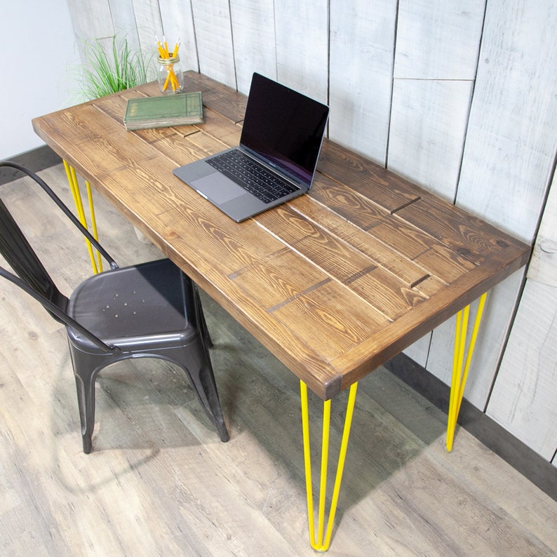 Desk Vintage Handmade Office Table Wood Office Desk Etsy