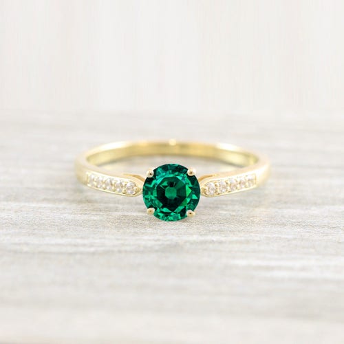 Emerald Cut Aquamarine and Diamond Engagement Ring Antique - Etsy