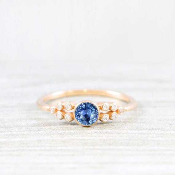 Sparkling Natural Light Blue Sapphire Ida Ring – S. Kind & Co