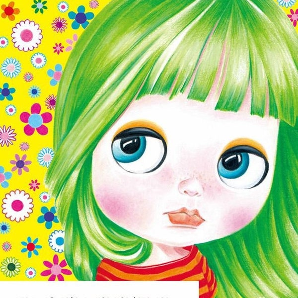 New : blythe doll colouring book