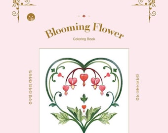 New : Blooming flowers coloring book Korean coloring