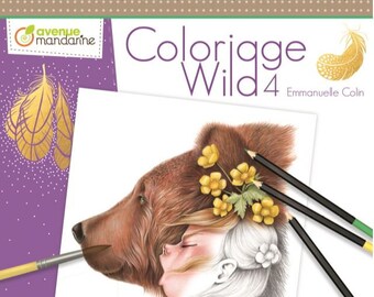 Coloriage Wild Coloring book by Emmanuelle Colin  Etsy