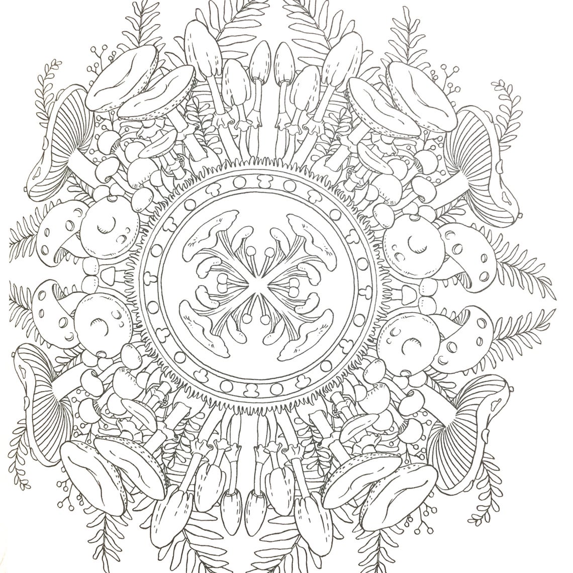 Coloriage Mandalas japanese mandalas coloring book | Etsy