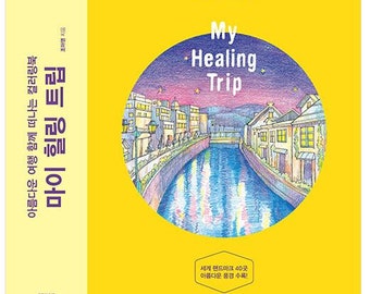 My Healing trip Korean colouring book