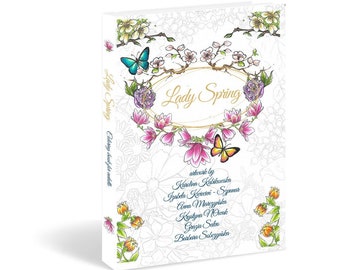 New : Lady Spring Coloring book (EMS standard airmail option)