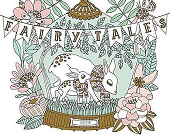 Fairy Tales Coloring Book: Published in Sweden as Sagolikt (Paperback)