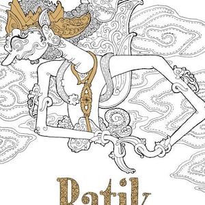 Anti-Stress: Coloring Postcards - Batik