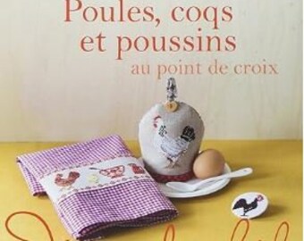 Dnet : Poules, coqs et poussins au point de croix - Softcover