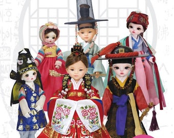 New : Hanbok patterns for dolls USD26cm paloa reina  disney baby dolls