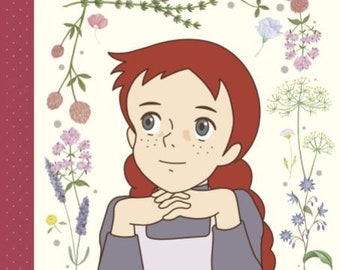 Livre de coloriage animation japonaise Anne, la maison aux pignons verts