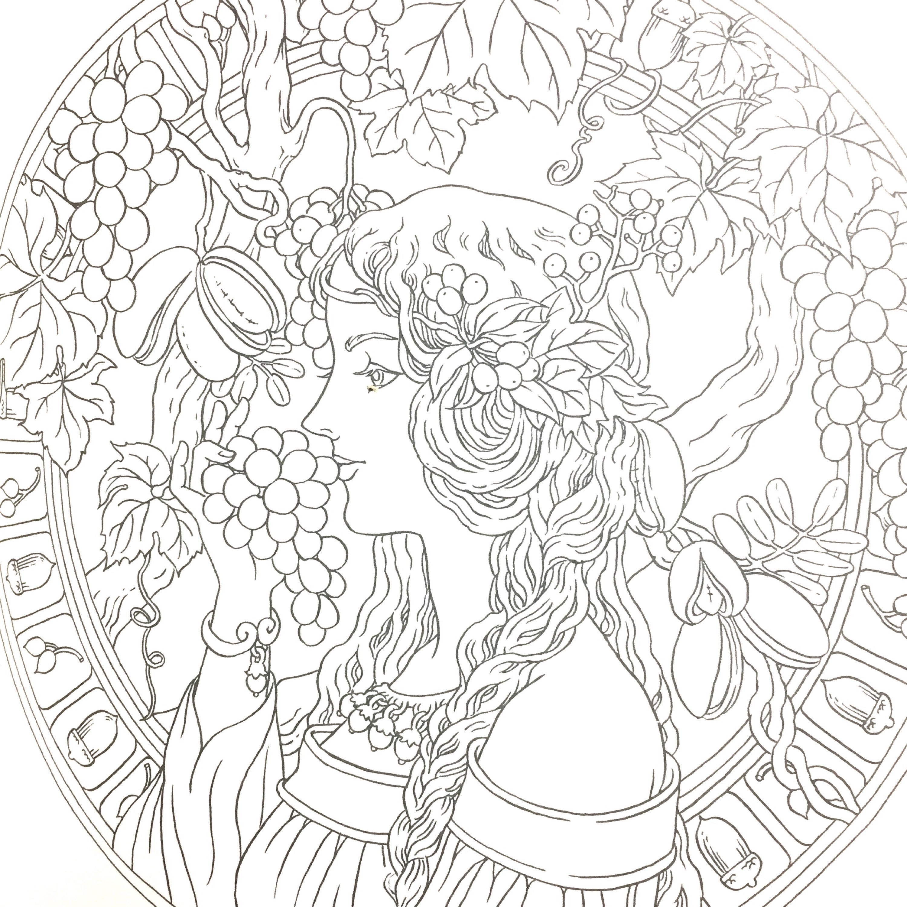 Coloriage Mandalas japanese mandalas coloring book | Etsy