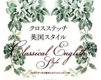 Classical English style cross stitch pattern book