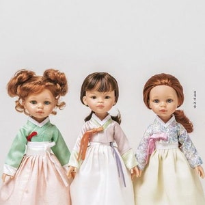 Sewing Hanbok for Dolls Korean traditional costums