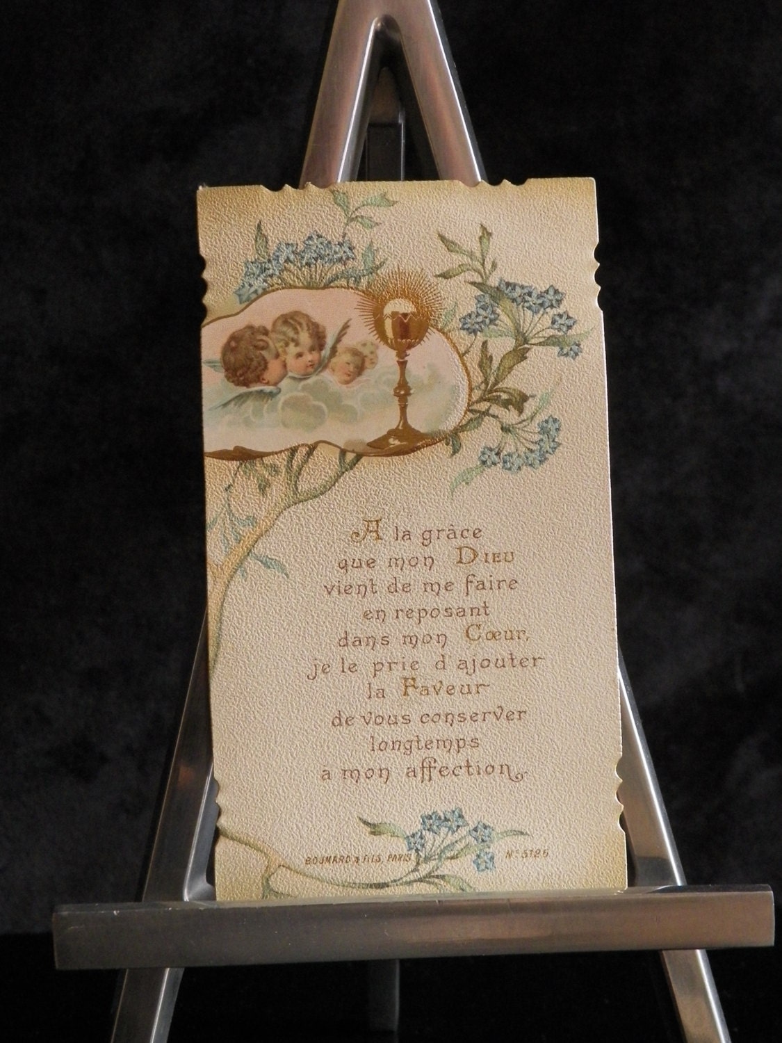 Image Pieuse à La Grâce de Dieu | Editeur Boumard et Fils Paris Images Religieuses Françaises Périod