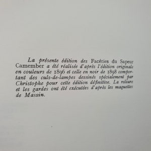 The Antics of Sapeur CAMEMBER by Christophe Armand COLIN bookstore Paris 1981 imagem 8
