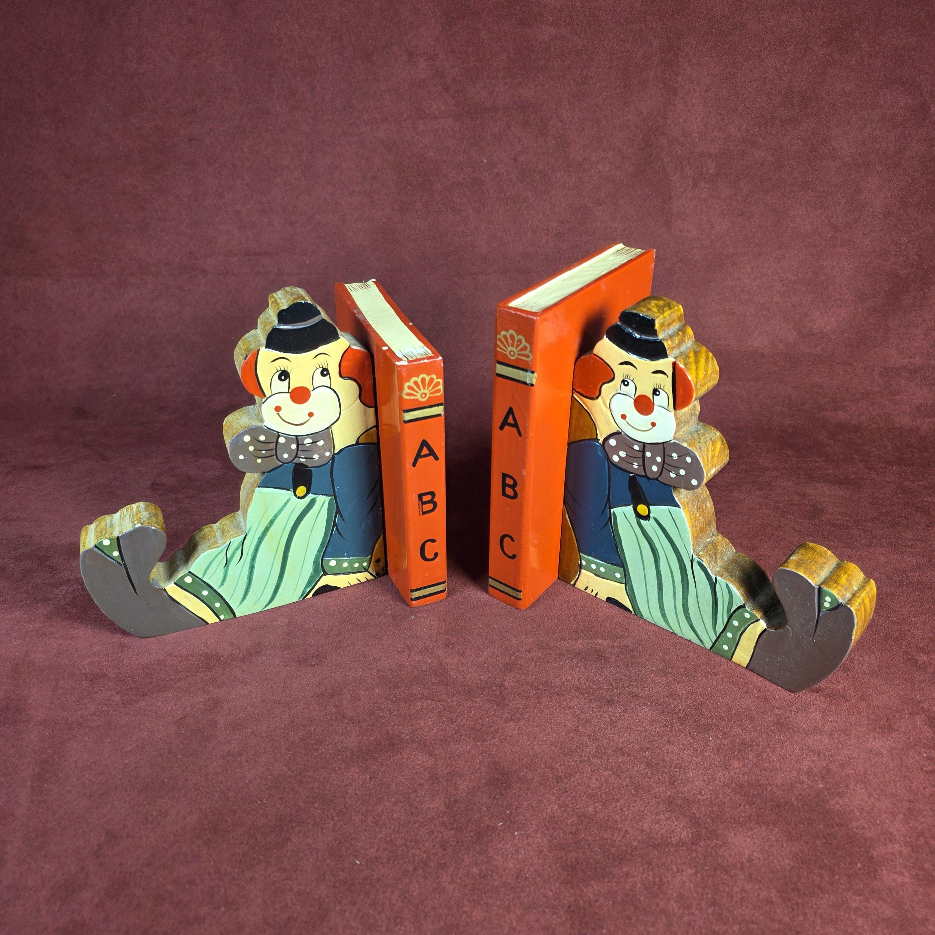 Clown Bookends - Etsy