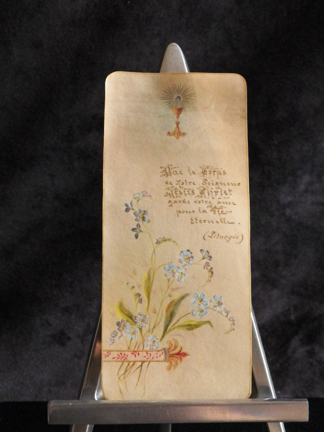 Image Pieuse Ancienne Faite à La Main | Images Religieuses Françaises Période 1900