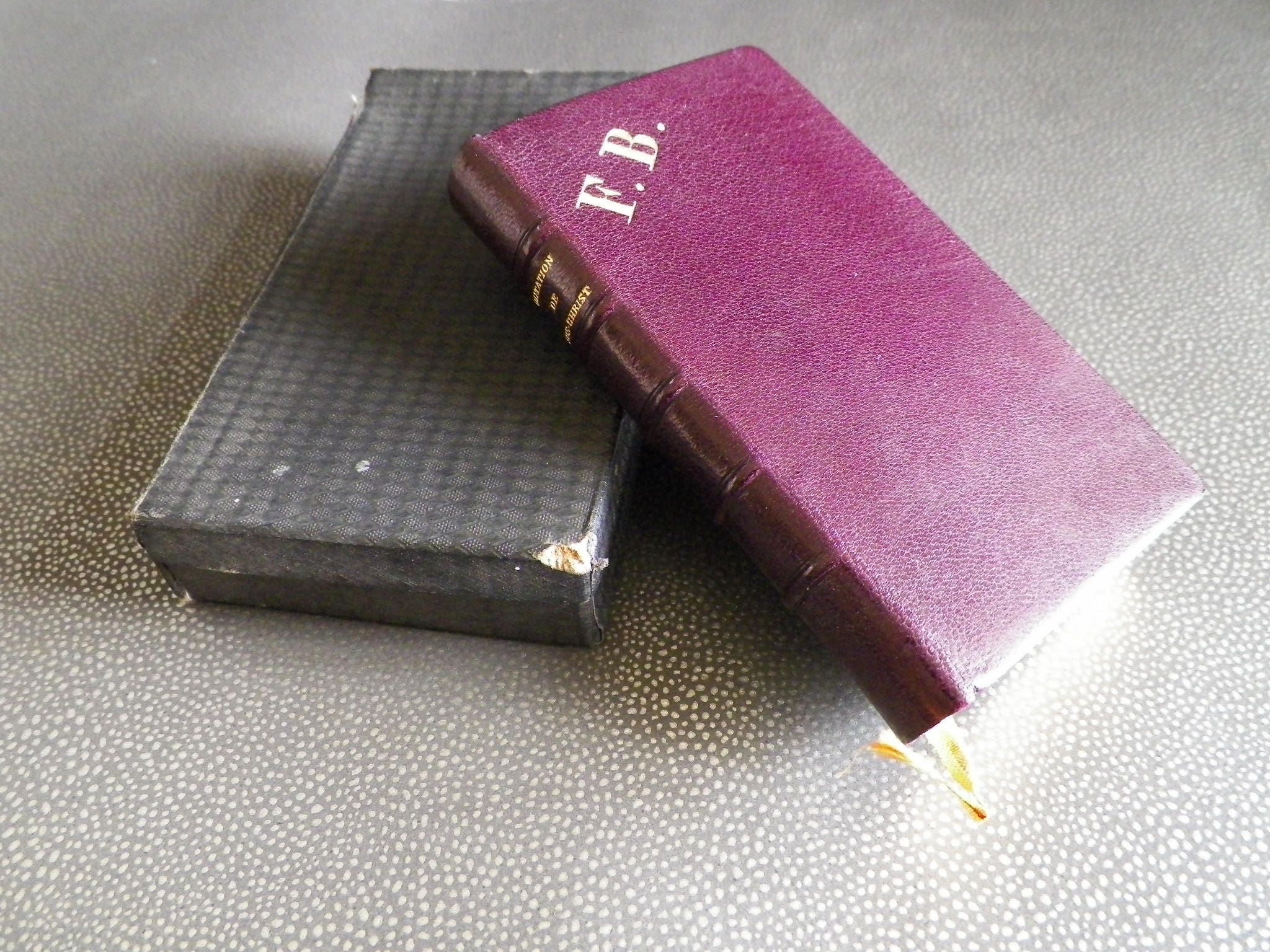 Lamennais Imitation De Jésus-Christ Mame 1872, Reliure Plein Maroquin Comte Turquet De La Boisserie