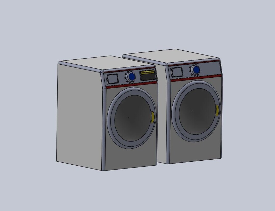 Miniature Washer Dryer Set 1:12 Scale Dollhouse STL File 3d Printing - Etsy