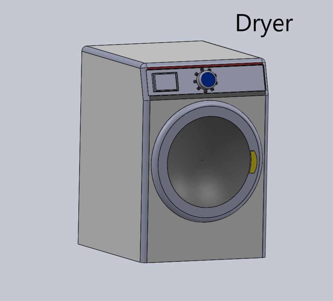 Miniature Washer Dryer Set 1:12 Scale Dollhouse STL File 3d Printing - Etsy