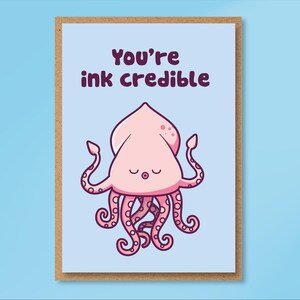 Incredible Friend, Funny Puns Card, Thank You Card, Friendship, card for her, card for him, card for a friend