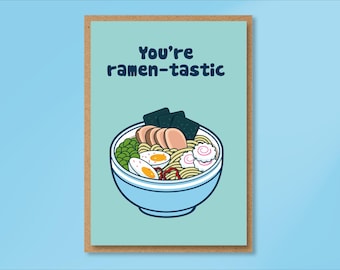 Ramen Pun Friendship Card: Funny Card for Friend