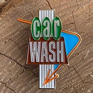 Car Wash Enamel Pin
