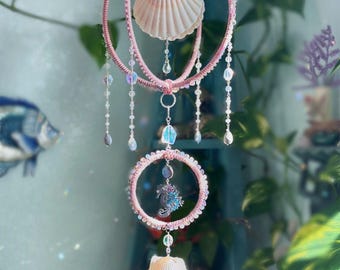 Beaded Shell Suncatcher