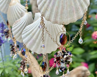Boho Beach Shell Suncatcher - Tropical Vibes