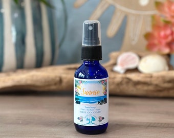 Sunrise - Smell Good Mist, Mango & Tropical Fruit Room Spray, Bathroom Deodorizer, Body Mist, Tropical Scent, Car Freshener