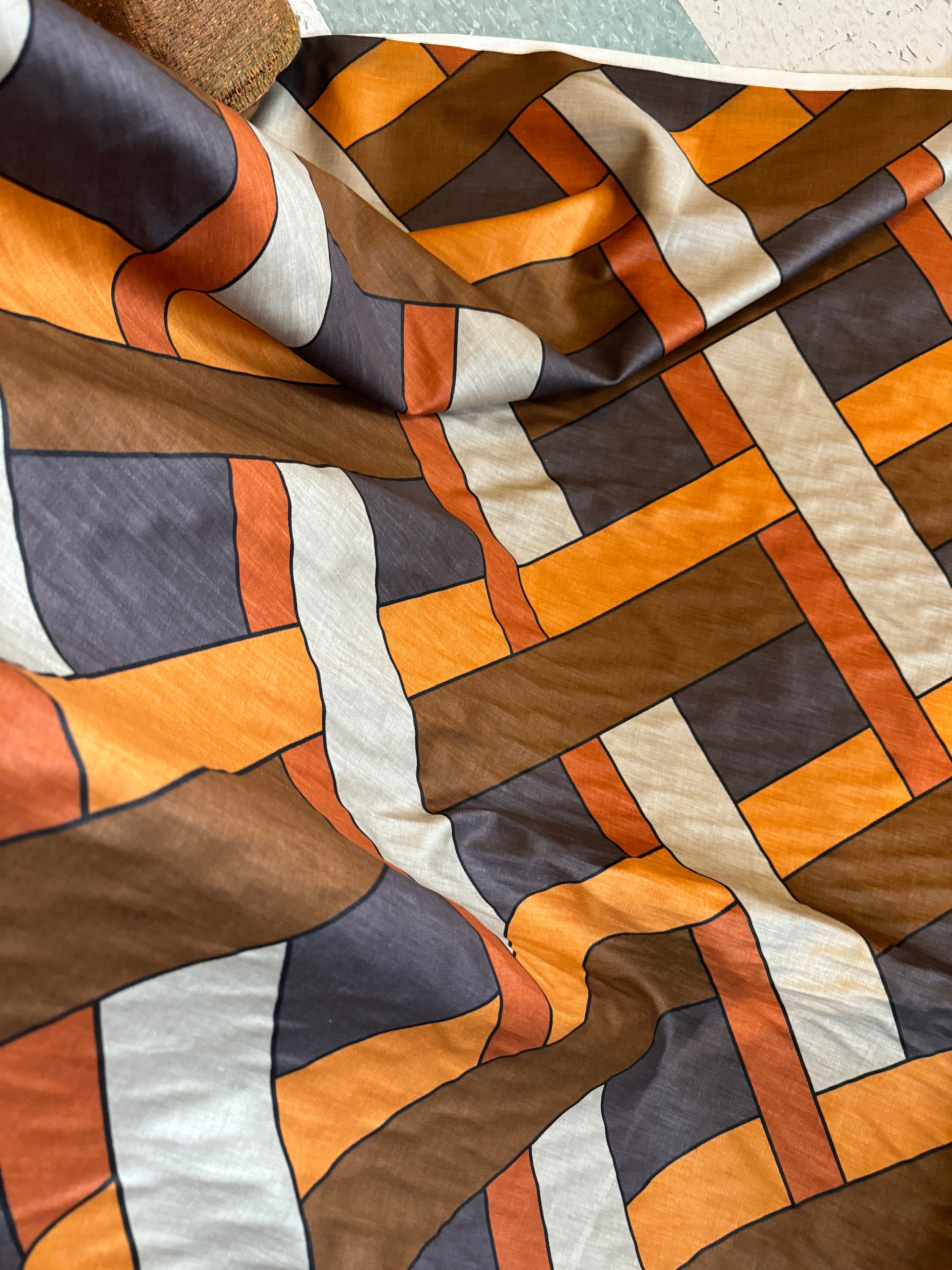 Super Cool 70's Fabric by the Yard - Etsy