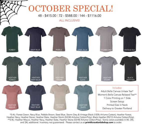 canvas tees