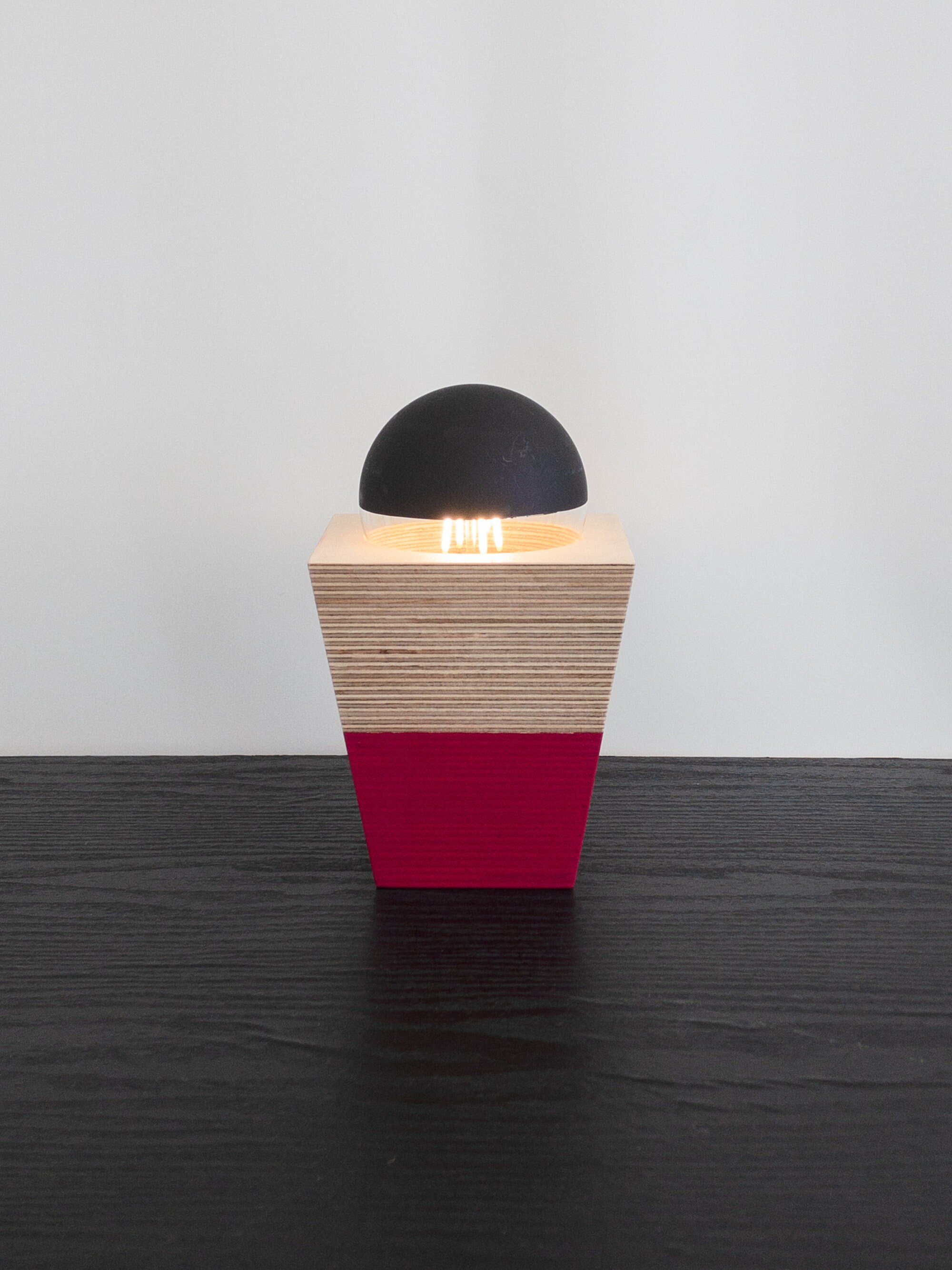 Magenta Desk Lamp: Dimmable LED Lighting Made From Reclaimed | Etsy