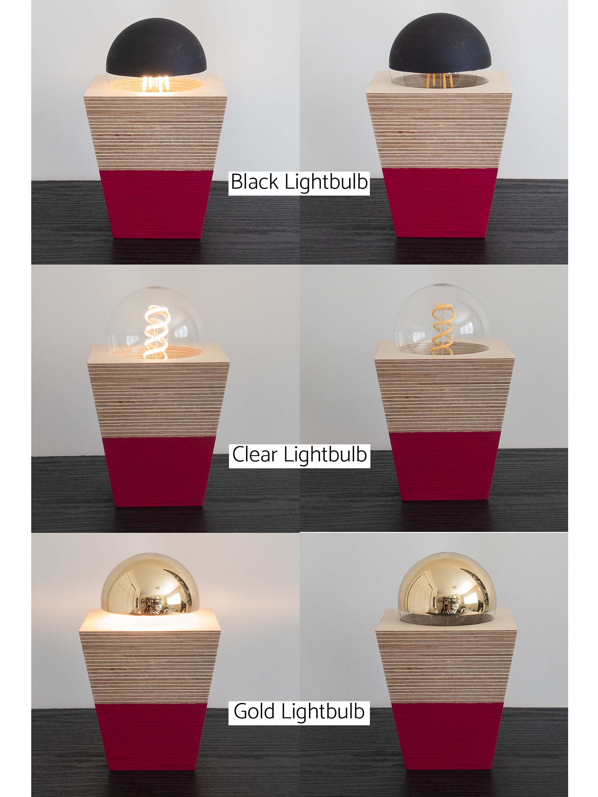 Magenta Desk Lamp: Dimmable LED Lighting Made From Reclaimed | Etsy