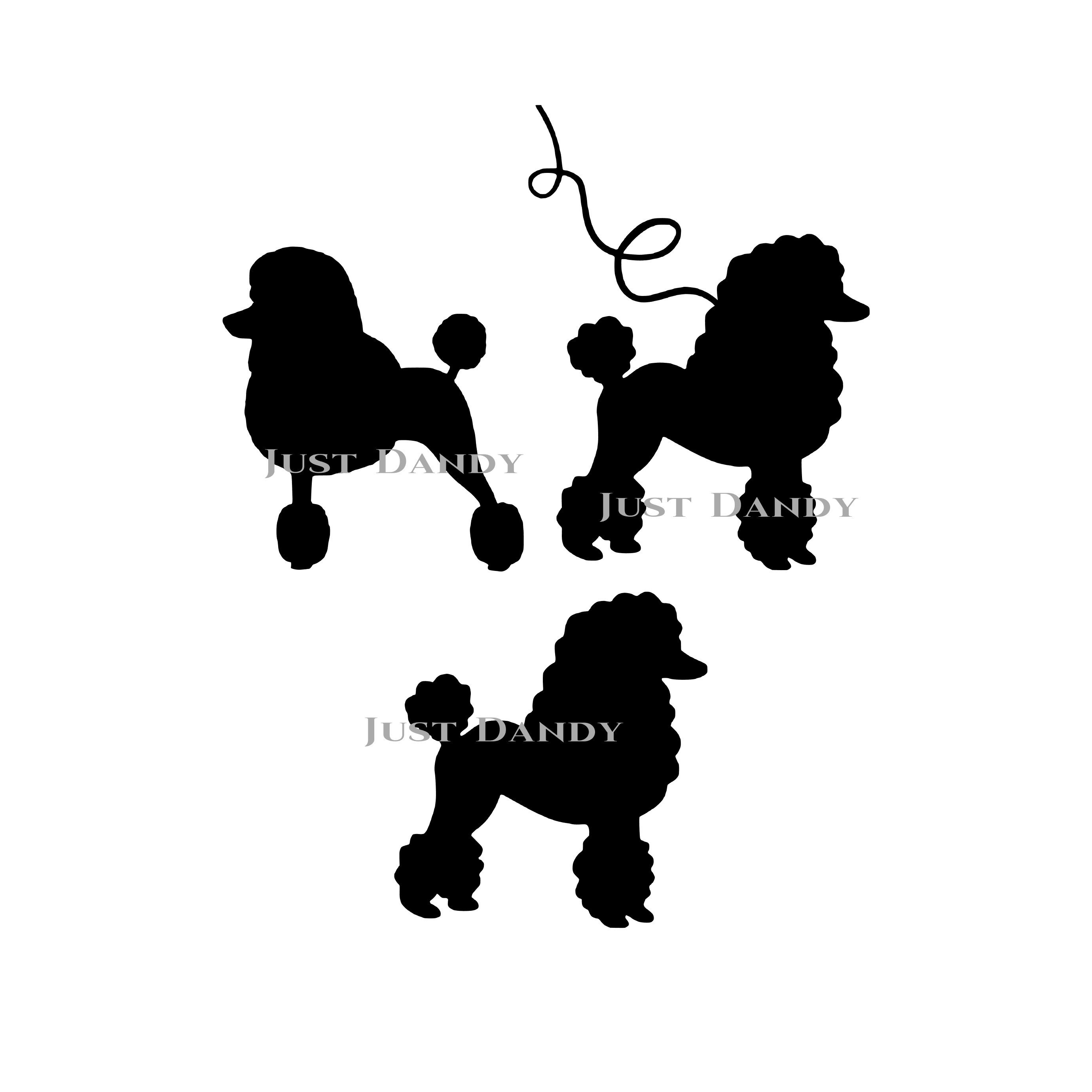 Poodle for Poodle Skirts SVG Cut file for Silhouette and | Etsy