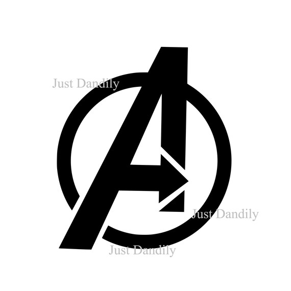 Download A For Avengers Symbol Svg Cut File For Silhouette And Cricut Etsy