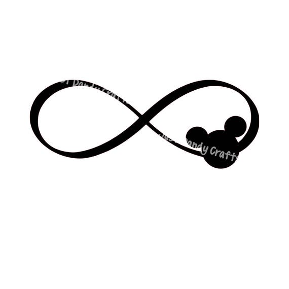 Mickey Infinity Symbol Svg Cut File For Silhouette And Cricut Etsy