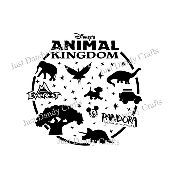 Download Animal Kingdom Walt Disney World Word Wdw Bubble Svg Cut File Etsy