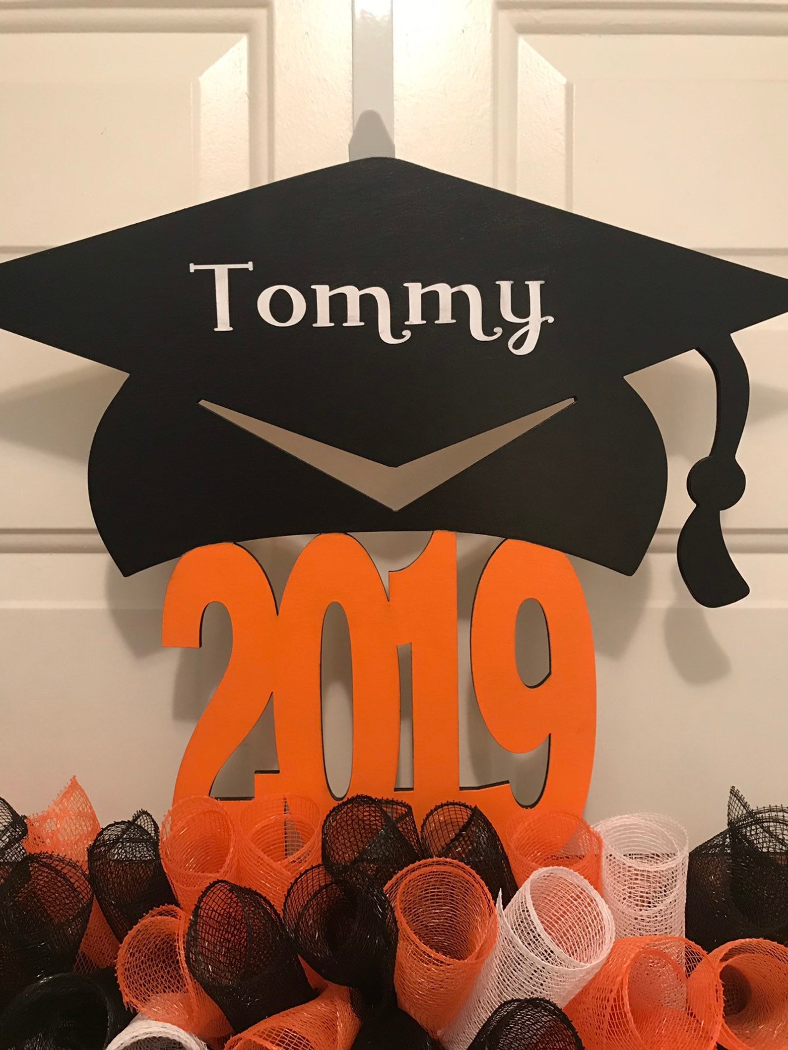 Graduation Door Sign Graduation Deco Mesh Graduation Door Etsy