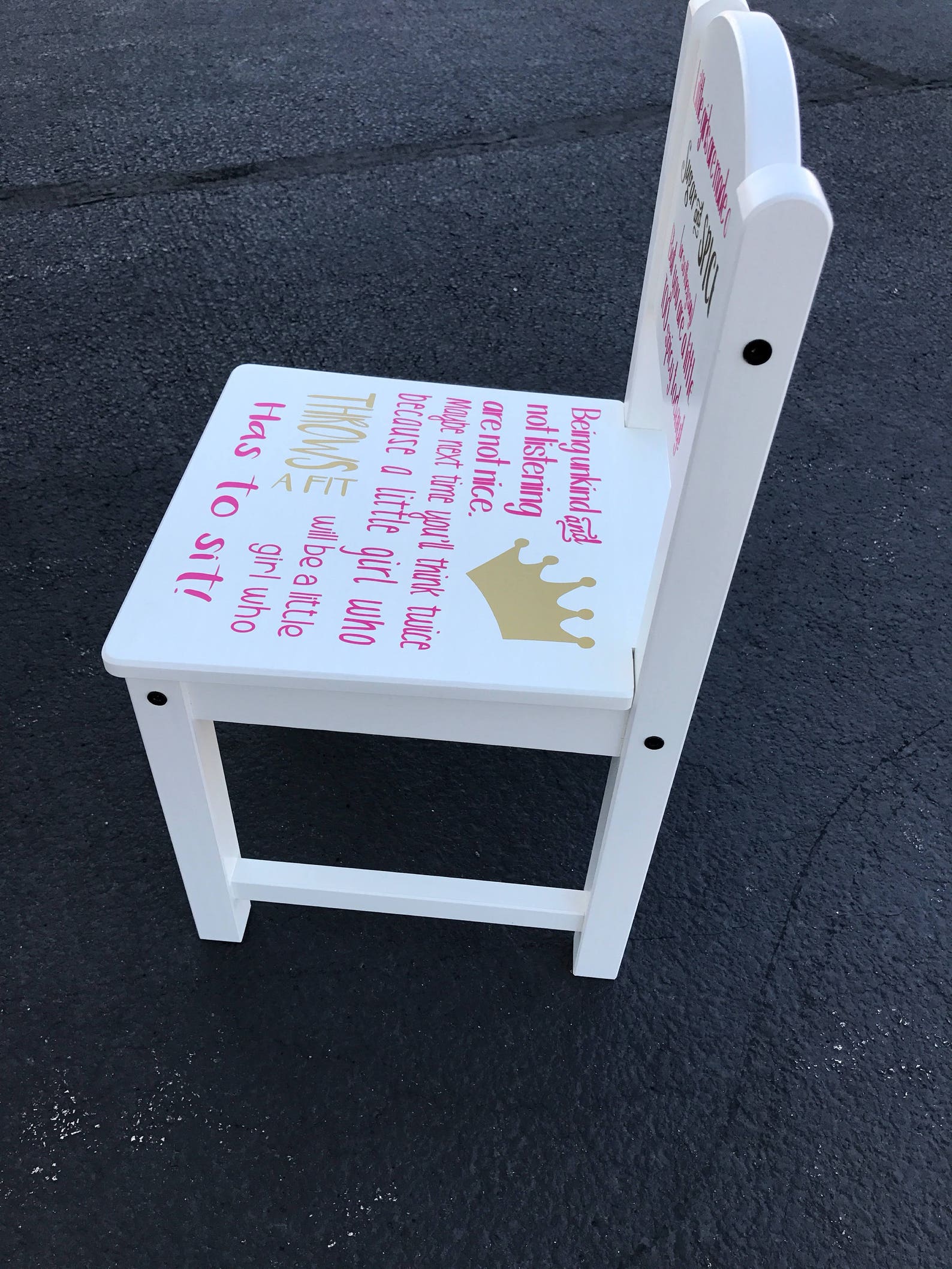 homemade time out chair