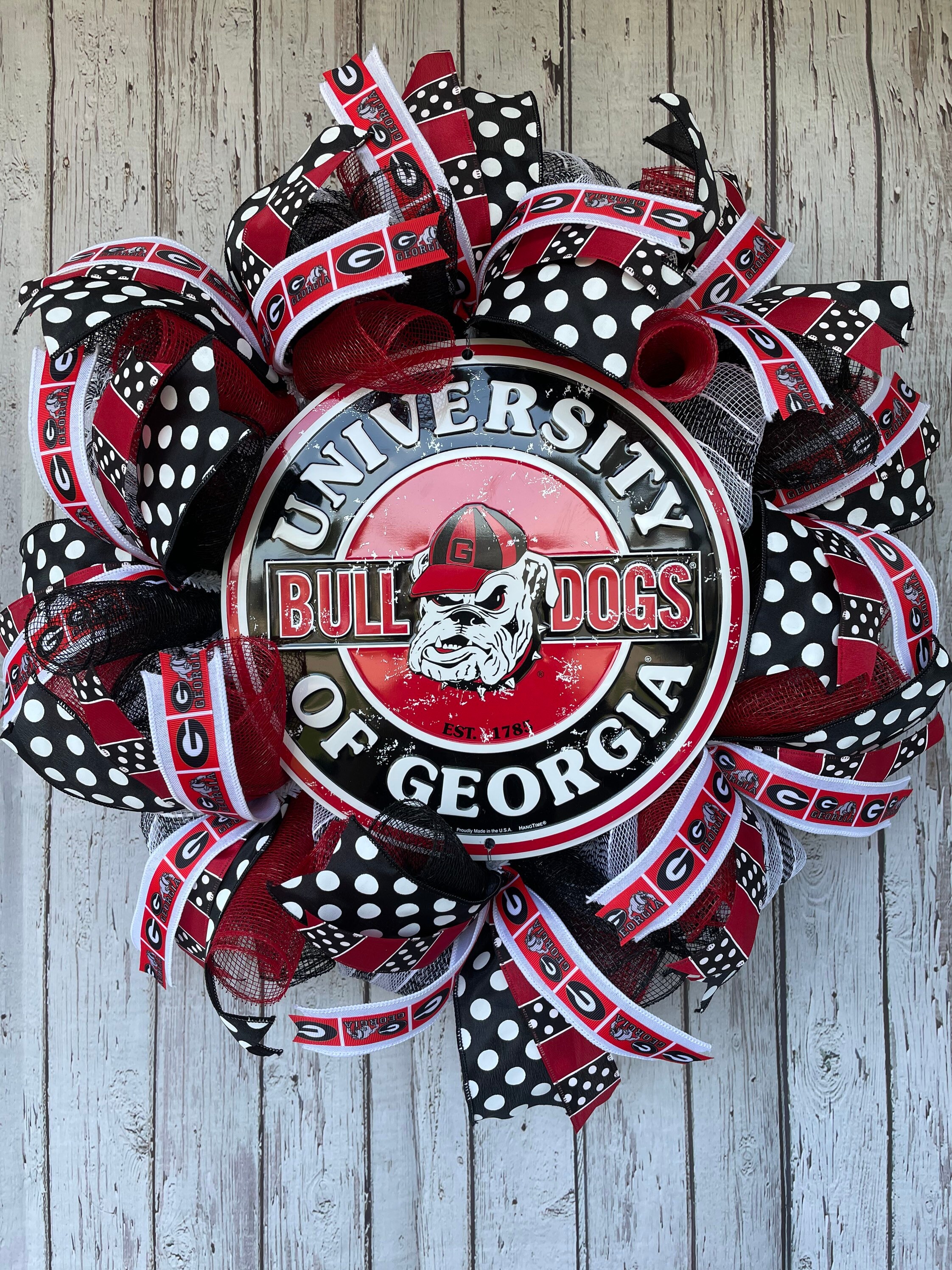 University of Georgia Wreath UGA Georgia Bulldog Wreath - Etsy