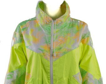 neon raincoat